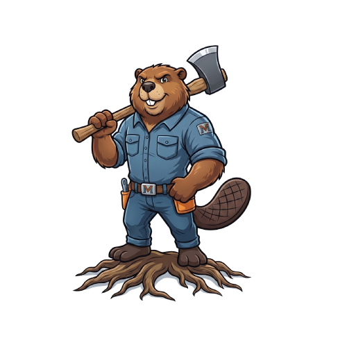 Max the Beaver - M&D Tree Service mascot